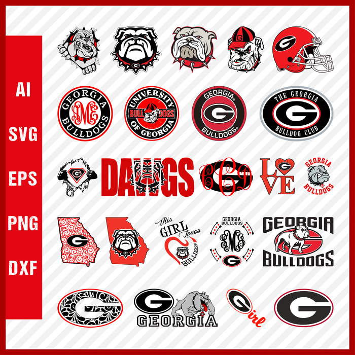 Georgia Bulldogs Svg Logo, Georgia Bulldogs Png Logo, NCAA Bulldogs Clipart